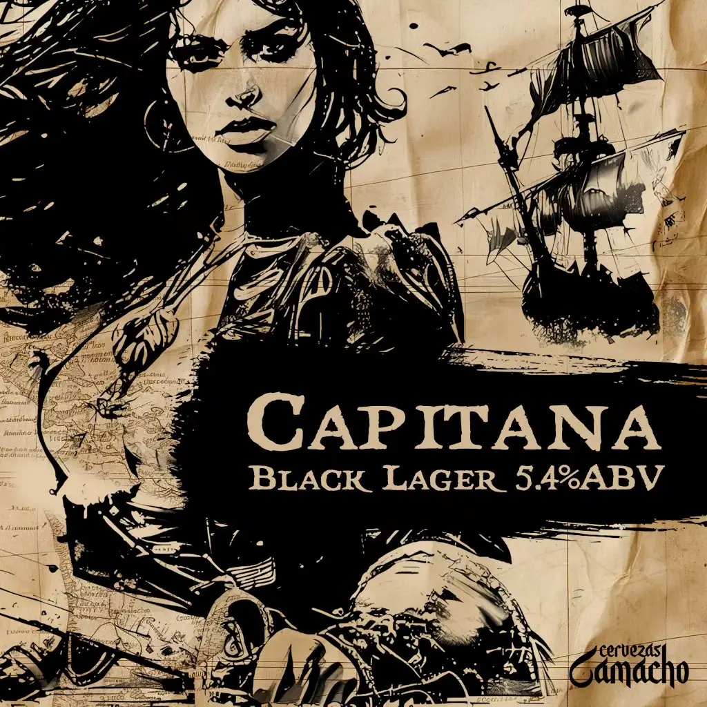 Capitana Black Lager, Cervezas Camacho