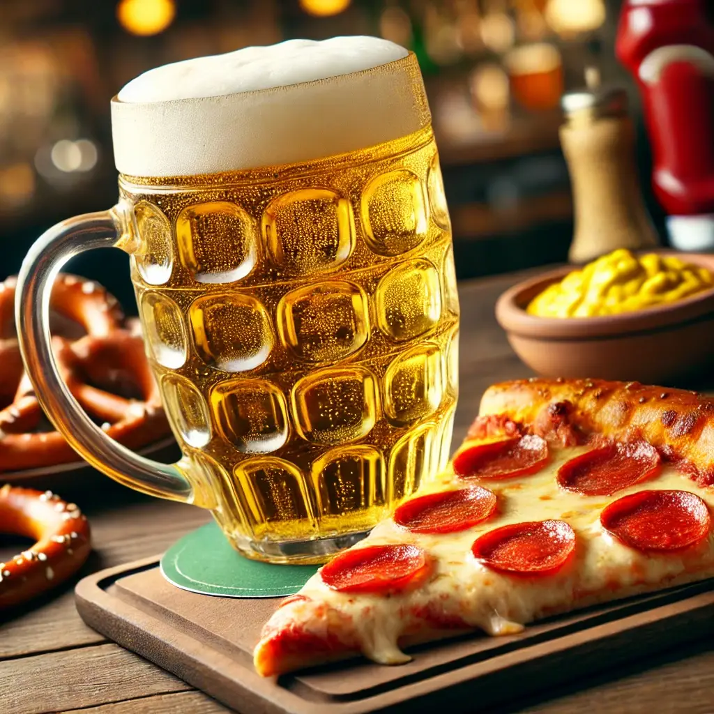 Best Craft Beer Food Pairings - Lager and pizza