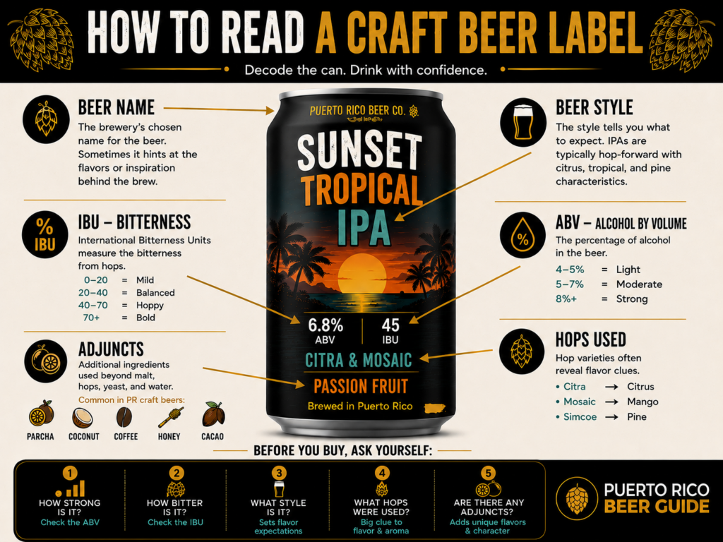 How to read a craft beer label - Craft Beer Terms Explained